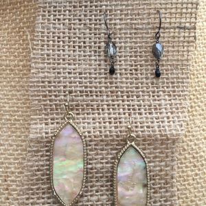 Kendra Scott and small stone earrings